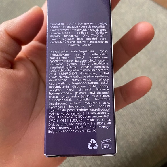 NWT Tarte 34S Face Tape™ Foundation Featherlight Full Coverage Makeup - Picture 11 of 15